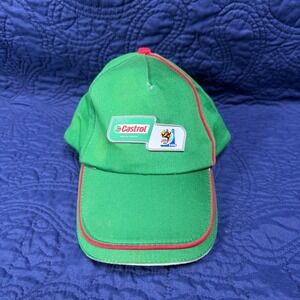 2005 FIFA World Cup Castrol Official Sponsor Green Red Baseball Cap Soccer Read